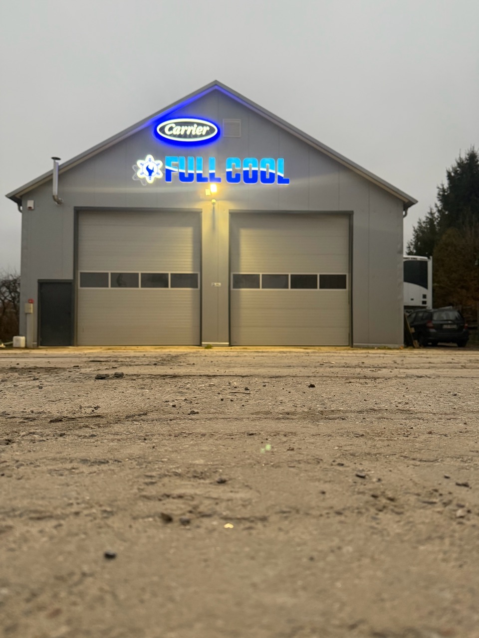 wnętrze ciężarówki